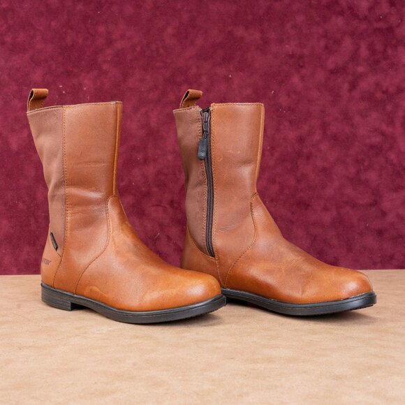 Baffin Cambridge Women Barley Leather Mid Calf Boots Size 6.5M - Picture 1 of 9